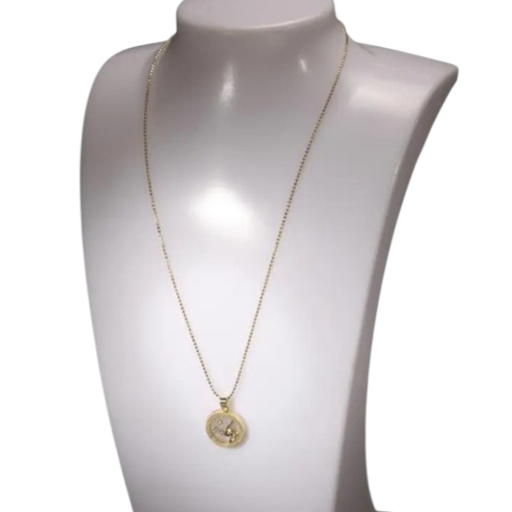 Virgo Gold Zodiac Pendant Necklace - Virgo - Picture 2 of 3